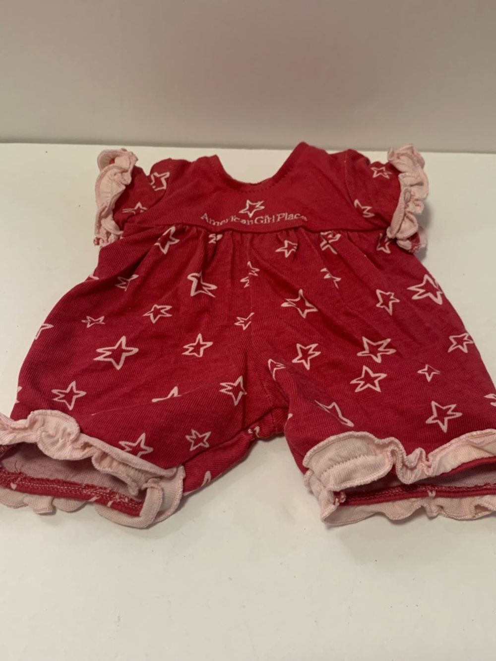 American Girl Bitty Baby Doll  Red Romper